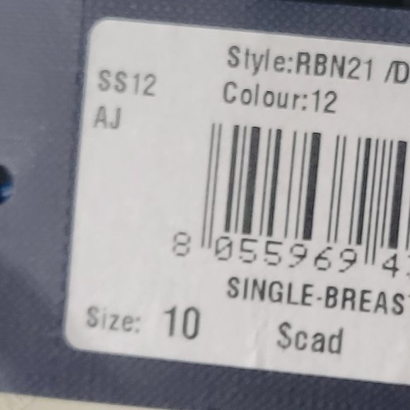 Armani Jeans Black Cupro Blazer - Picture 12 of 16